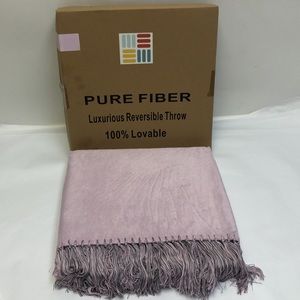Pure Fiber Luxurious Reversable Throw New